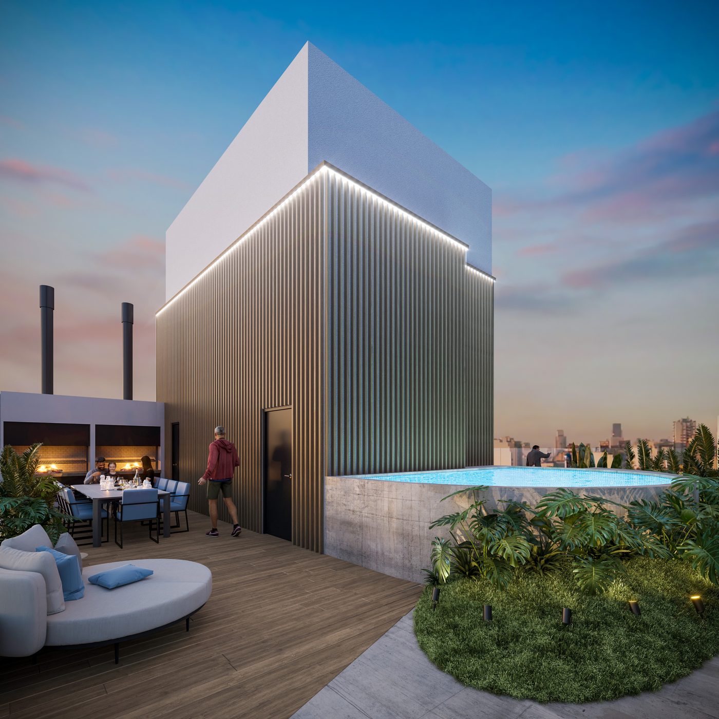 ARIA — Terraza parrilla nocturna