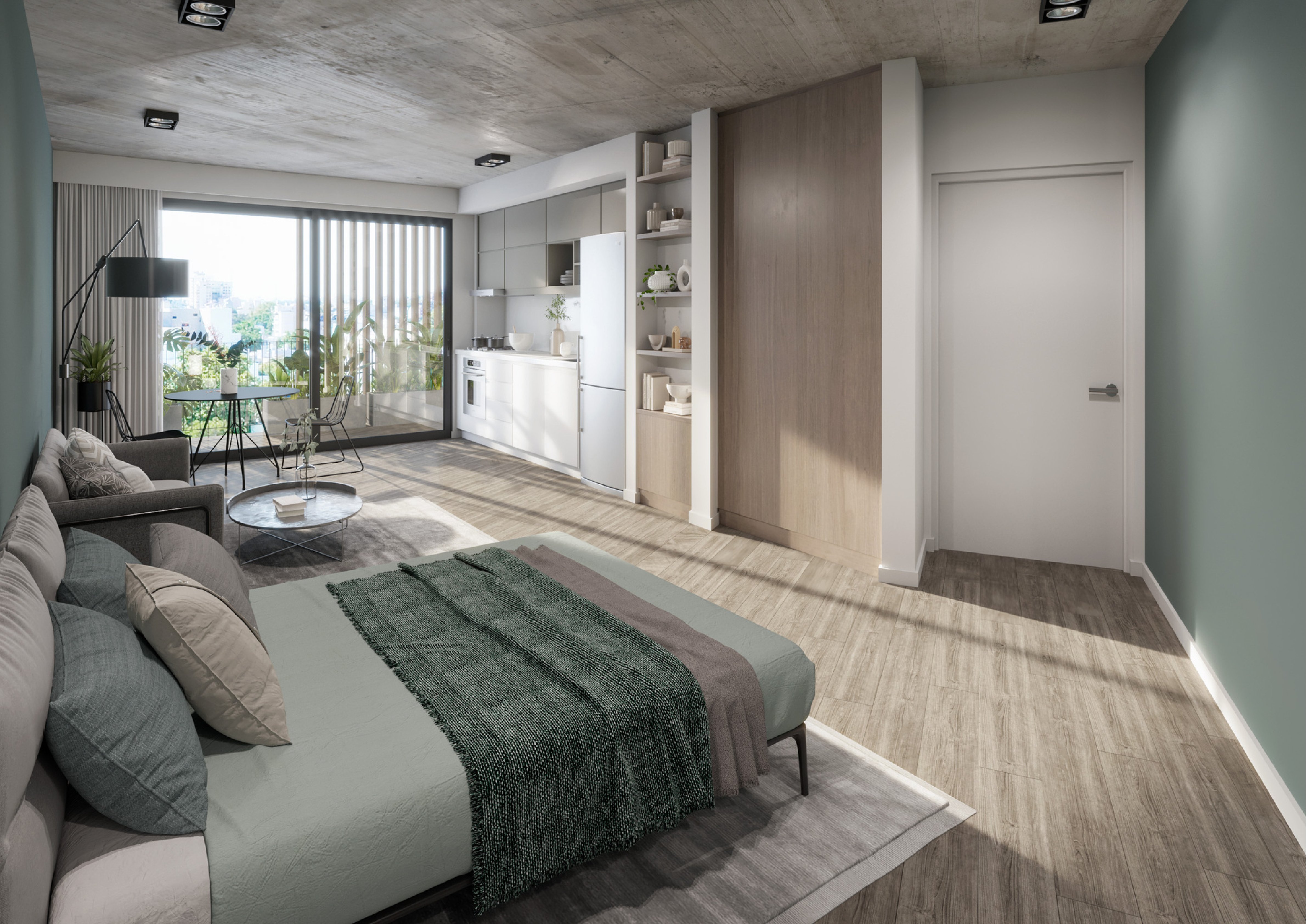 Suite · 1 ambiente · Cocina integrada