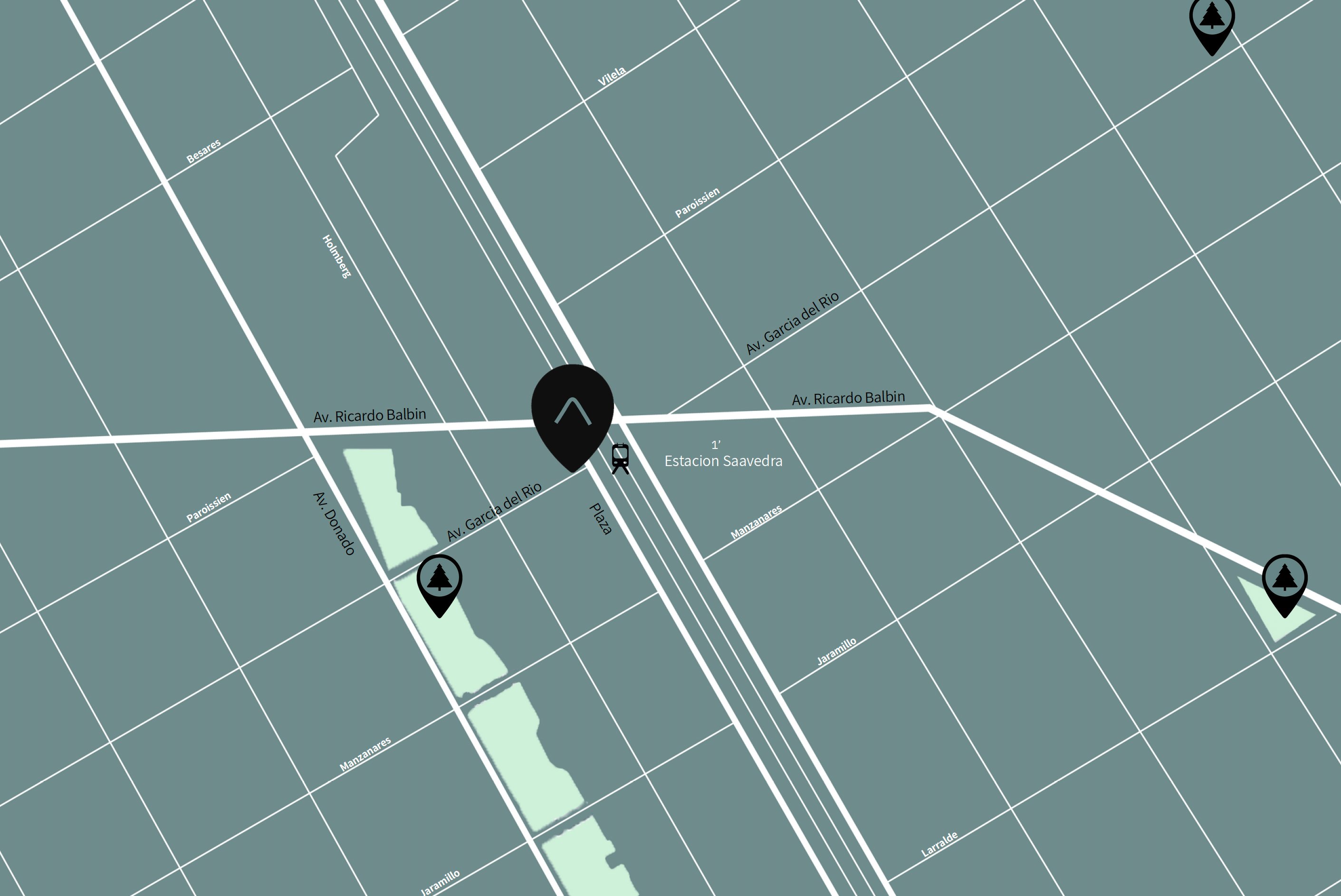 Plano de ubicación ARIA — Av. García del Río 4201, Saavedra, CABA